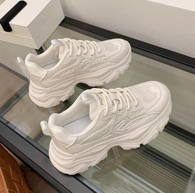 韓國 RU 真皮七公分女款老爹鞋14