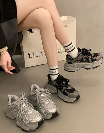 韓國 RU 超輕透氣入門老爹鞋1