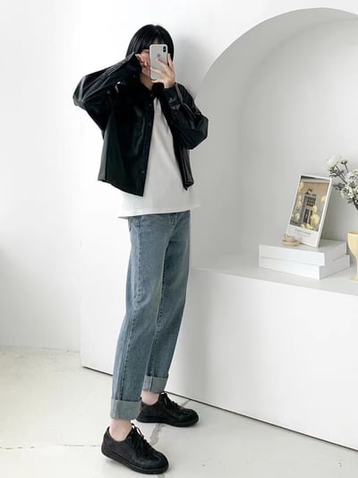 韓國 NAA 真皮類牛津德訓休閒女鞋5