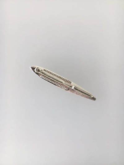 韓國NYU 時光迴廊金屬竹葉釦夾8