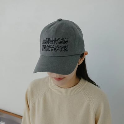 韓國UNI  NY鏤空字母刺繡棒球帽4