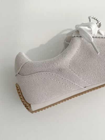 韓國 NAA 真皮蝴蝶結株株平底休閒運動女鞋7