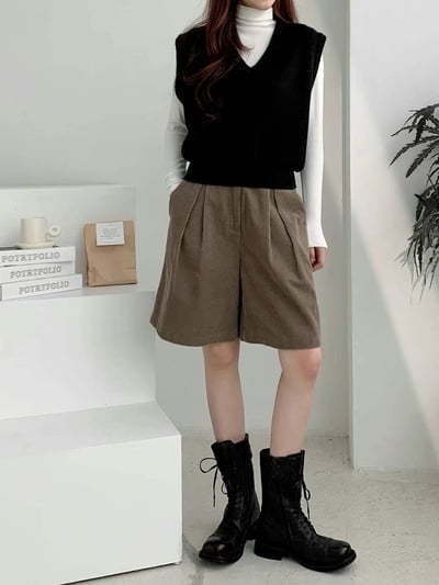 正韓NAA方頭拉鍊復古牛仔靴3