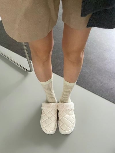 韓國PLA小被被泰迪絨毛拖鞋雪靴6