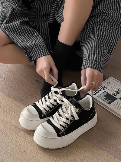 韓國 VBIN 男女款髒髒翹鼻帆布鞋4