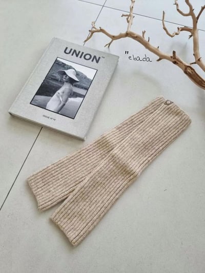 正韓針織兩用襪套&袖套(內含羊毛)13