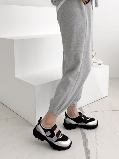 韓國 NAA 真皮兔兔洞洞休閒運動女鞋6