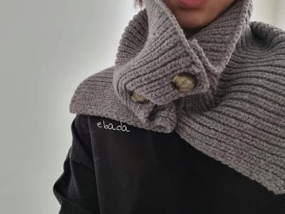 正韓EBA鈕扣針織圍脖12