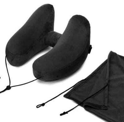 出國旅遊必備連帽充氣護頸枕13