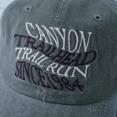 韓國UNI復古丹寧刷舊峽谷字母棒球帽8