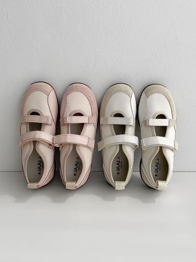 韓國 NAA 真皮娃娃芭蕾休閒女鞋2