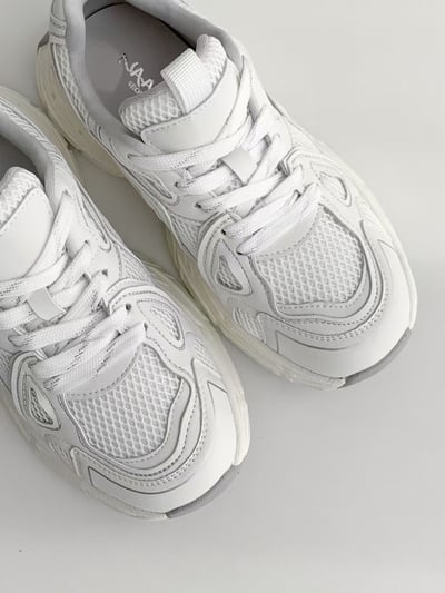 韓國 NAA 水波羊皮老爹增高女運動鞋8