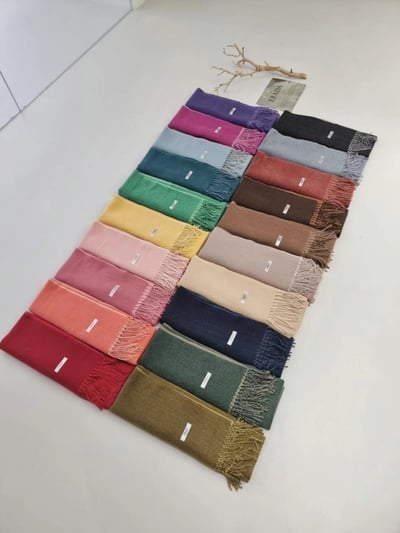 正韓EBA素色雙面兩用圍巾15