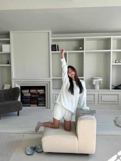 韓國 LUNA 韓系熊熊絨感兩件秋冬睡衣套裝2