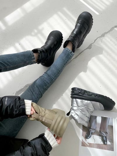 正韓NAA增高羽絨短筒雪靴7