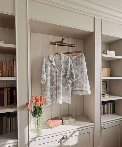 韓國 LUNA 南洋度假蕾絲兩件式短褲男生睡衣8