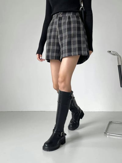 韓國ELF基本款 雙帶低跟膝下長靴5