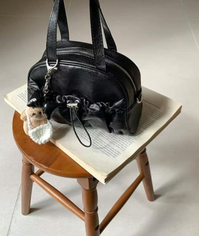 韓國TRO 法式波士頓貝殼手提斜挎包8