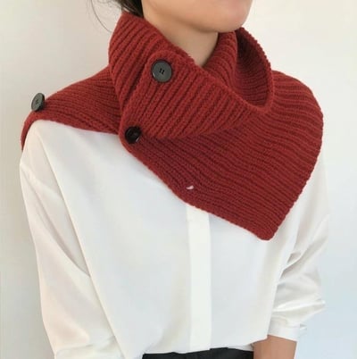 正韓EBA鈕扣針織圍脖6