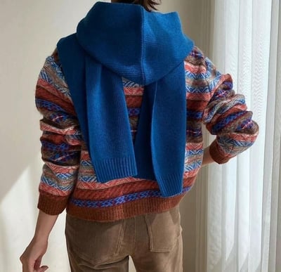 韓國爆款連帽圍巾 現貨(100%羊毛)7