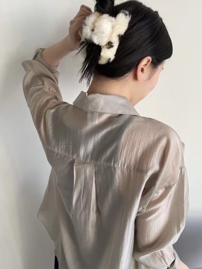 韓國NYU 秋冬毛毛斑紋鯊魚抓夾5