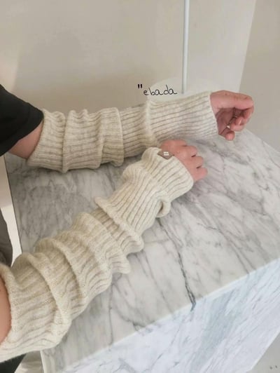 正韓針織兩用襪套&袖套(內含羊毛)4