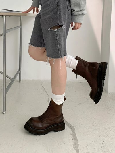 正韓NAA高定款增高英倫短靴5