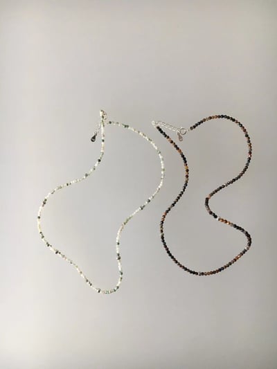 韓國NYU 民俗絢彩星星碎石串珠項鍊1