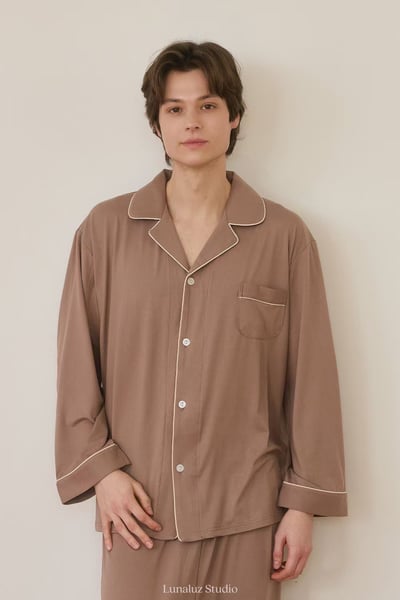 韓國 LUNA 可可文青男生套裝睡衣7