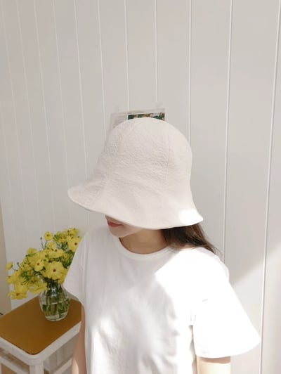 韓國 UNI 雲邊抽繩防曬盆帽夫帽4