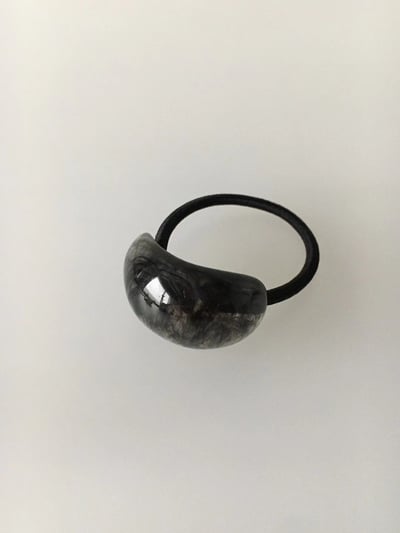 韓國NYU 水墨大理石紋理饅頭髮圈8