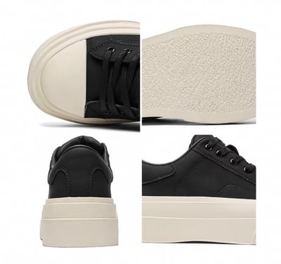 韓國 VBIN 四公分啞光厚底板鞋9