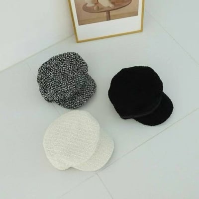 韓國 NU 小香復古毛倪報童帽6