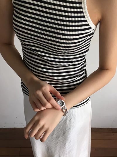 韓國NYU 法式古典迴廊時銬手錶6