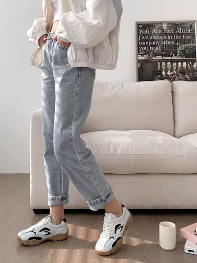 韓國 NAA 少見髒髒乒乓球防滑真皮休閒女鞋6