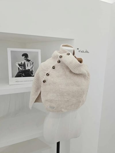 正韓EBA慵懶系針織披肩9