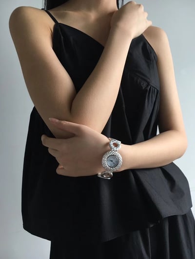 韓國NYU 法式古典岩溶繡球造型手錶4