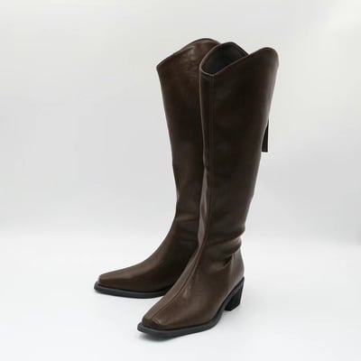 韓國PLA 小個短腿推薦V岔斜跟膝下長靴9