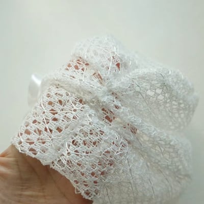 韓國UNI法式蕾絲蝴蝶結鏤空鐘型帽9