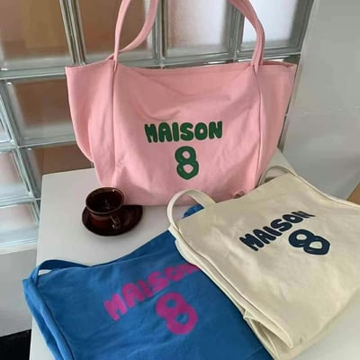 韓國TRO 梅森學生休閒帆布托特包3