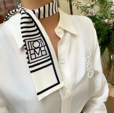 正韓百搭幾何絲巾(現貨)3