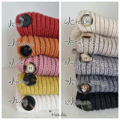 正韓EBA鈕扣針織圍脖17