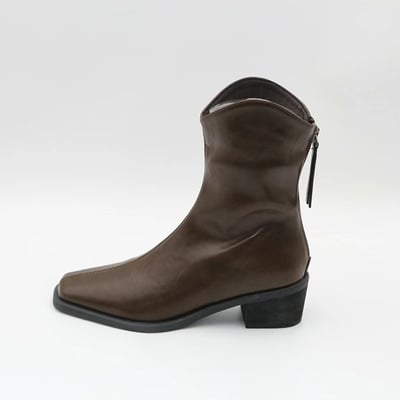 韓國PLA小個短腿推薦V岔斜跟膝下短靴8