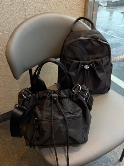 韓國爆款縮口尼龍手提側包4