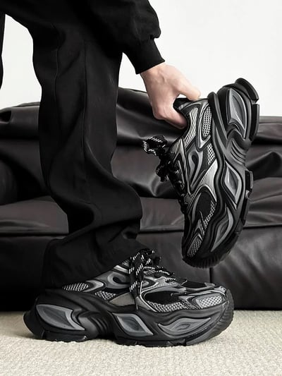 韓國 AL 六公分焰炎旋風老爹鞋 (男)1