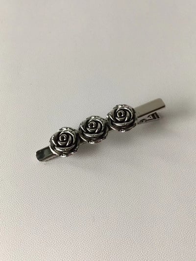 韓國NYU 歐洲法式復古玫瑰一字夾7