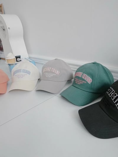 韓國UNI冠軍糖果拼色字母棒球帽3