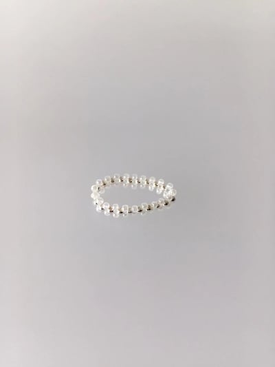 韓國NYU 細胞晶珠手工串珠純銀戒指3