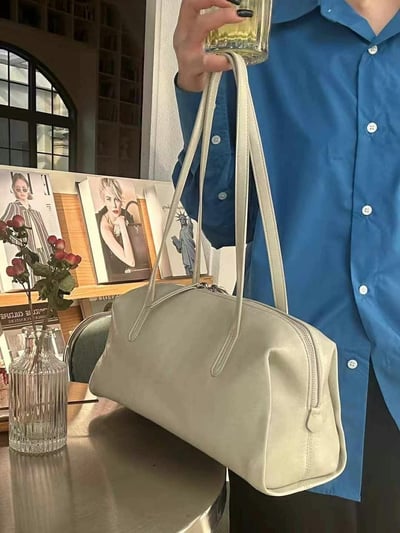 韓國TRO 復古波士頓保齡球腋下包4