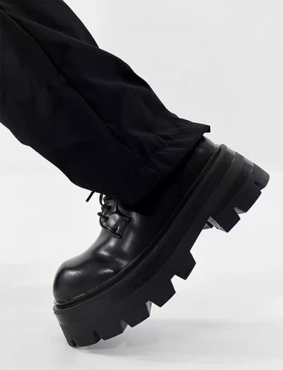 韓國 VBIN  七公分厚底鋸齒德比鞋6